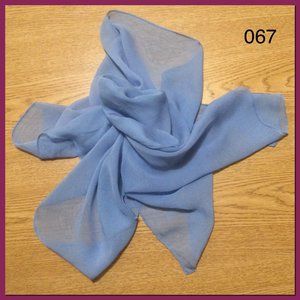 Vtg Light Blue Scarf_067
